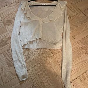 Tularosa cropped beige sweater